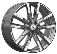 Premium Series КР014 8x20 5*112 Et:27 Dia:66,6 Diamond gloss graphite 