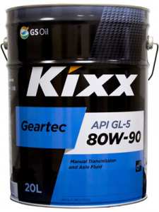 Трансмиссионное масло Kixx Geartec GL-5 80W-90 20 л