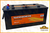 АКБ Sonder Premium 225Ah 1500А + слева 518x276x242 17.001.1002 