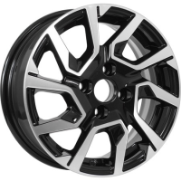 KDW KD1420 5,5x14 4*98 Et:35 Dia:58,6 Black_Front_Polished 