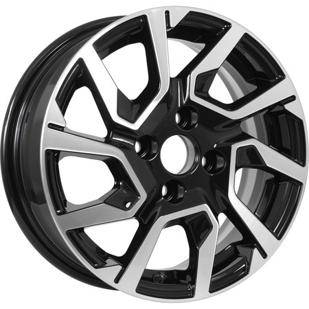 KDW KD1420 5,5x14 4*98 Et:35 Dia:58,6 Black_Front_Polished 