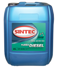 Моторное масло Sintec Турбо Дизель SAE 20W-50 API CD, 20 л 