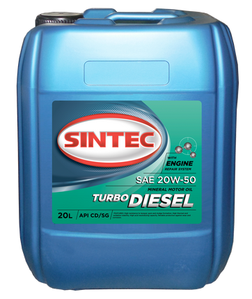 Моторное масло Sintec Турбо Дизель SAE 20W-50 API CD, 20 л