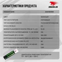 Смазка ВМПАВТО ДЛЯ СНЕГОХОДОВ (-60 +120°C) 0,4кг*20шт. 1260 