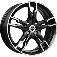 K&K Солар 7x17 4*100 Et:41 Dia:60,1 Алмаз чёрный 