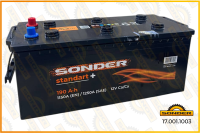 АКБ Sonder Standart+ 190Ah 1150А + слева 510x218x225 17.001.1003 