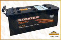 АКБ Sonder Standart+ 140Ah 900А + слева 513x189x225 D4 17.001.1006 