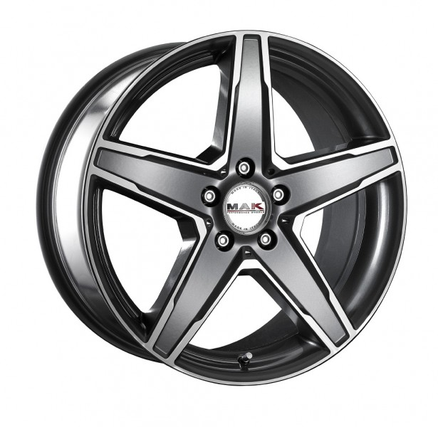 MAK Stern 8x17 5*112 Et:35 Dia:66,6 Gun Metallic-Mirror Face 