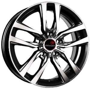 Вектор B214 6x16 5*114,3 Et:43 Dia:67,1 алмаз черный