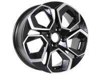 KDW KD1620 6,5x16 4*100 Et:45 Dia:60,1 Black_Front_Polished 