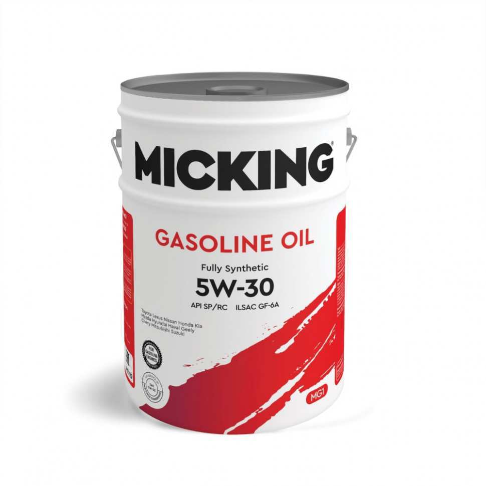 Моторное масло Micking Gasoline Oil MG1 5W-30 SP/RC synth. 20 л