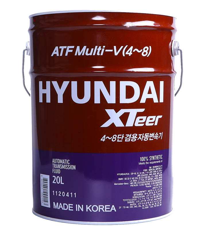 Трансмиссионное масло Hyundai Xteer ATF Multi-V 20 л