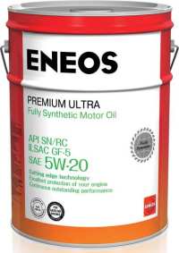 Моторное масло Eneos Premium Ultra 100% Synt. SN 5W20 20 л 