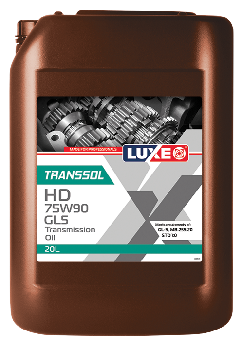 Трансмиссионное масло LUXE TRANSSOL HD 75W90 GL5 20л