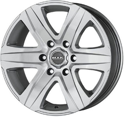 MAK STONE6 8,5x18 6*114,3 Et:30 Dia:66,1 Silver 