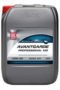 Моторное масло LUKOIL AVANTGARDE PROFESSIONAL M5 10W-40 CI-4/SL п/синт 20 л 3052007 