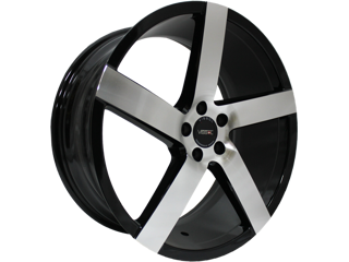 VISSOL V-080R 8,5x19 5*100 Et:45 Dia:57,1 black-with-machined-face 