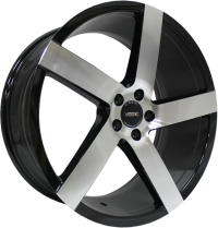 VISSOL V-080L 8,5x19 5*120 Et:15 Dia:74,1 black-with-machined-face 