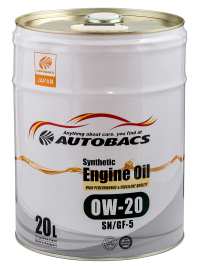 Моторное масло AUTOBACS Synthetic Engine Oil 0W-20 SN/GF-5 20 л. SGP A00032059 
