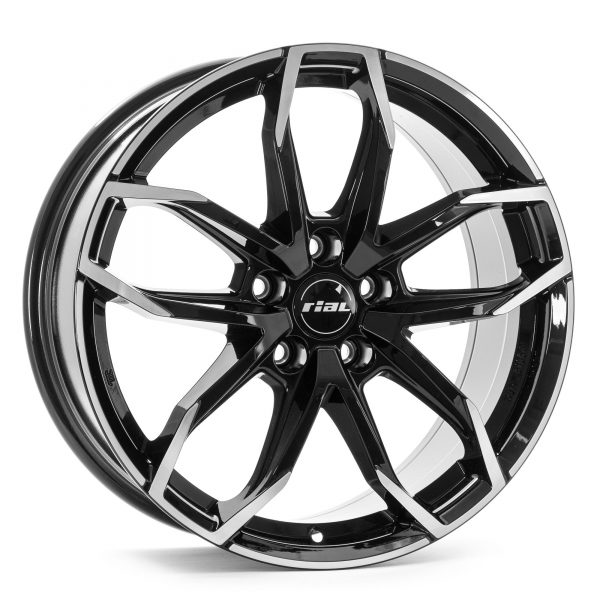 Rial Lucca 7,5x17 5*108 Et:52,5 Dia:63,3 Diamond Black Front Polished 