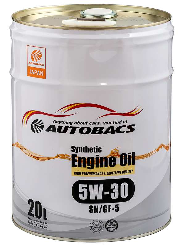 Моторное масло AUTOBACS Synthetic Engine Oil 5W-30 SN/GF-5 20 л. SGP A00032063