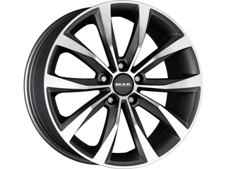 MAK WOLF 7x17 5*112 Et:40 Dia:57,1 Gun Metallic-Mirror Face 