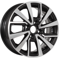 KDW KD1430 5,5x14 4*100 Et:40 Dia:54,1 Black_Front_Polished 