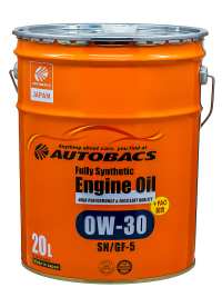 Моторное масло AUTOBACS ENGINE OIL FS 0W30 SN/GF-5+PAO 20 л. JAP A01508399 