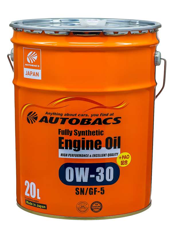 Моторное масло AUTOBACS ENGINE OIL FS 0W30 SN/GF-5+PAO 20 л. JAP A01508399