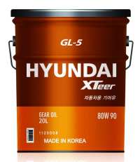 Трансмиссионное масло Hyundai XTeer Gear Oil -5 80W90 GL-5 20 л 