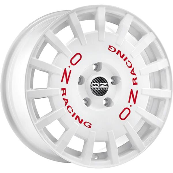 OZ Rally Racing 7x17 5*114,3 Et:45 Dia:75,1 Race White Red Lettering