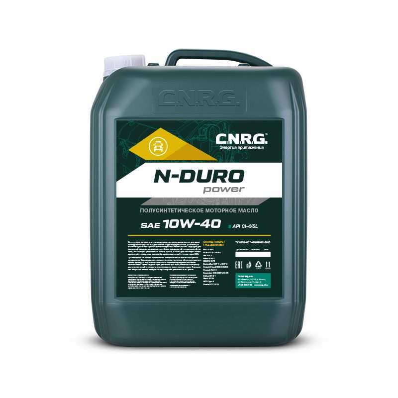 Моторное масло CNRG N-Duro Power 10W-40 CI-4/SL 20 л 
