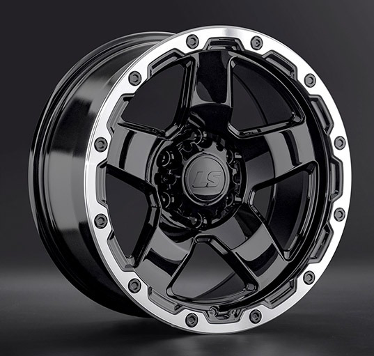 LS wheels LS1371 9,5x18 6*139,7 Et:5 Dia:106,1 bkl 