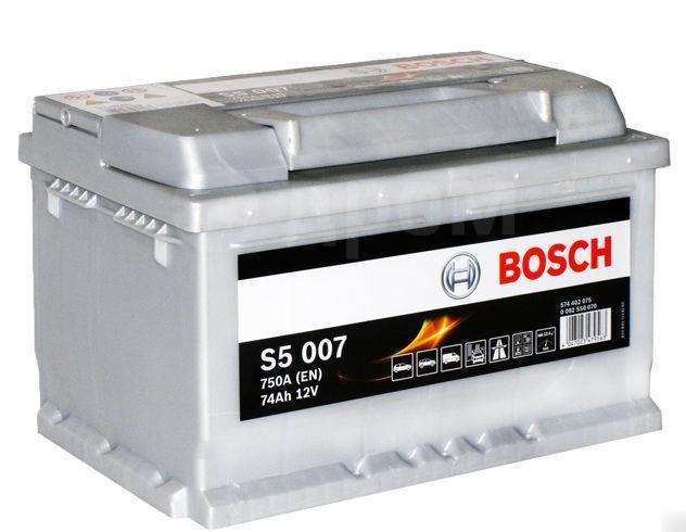 АКБ Bosch S5 007 низкий 74Ah R