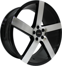 VISSOL V-080R 8,5x19 5*112 Et:45 Dia:66,6 black-with-machined-face 