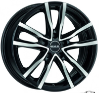 MAK MILANO 7x17 5*112 Et:42 Dia:76,1 Black Mirror 
