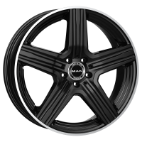 MAK Lewis 8x18 5*112 Et:50 Dia:66,6 Gloss Black Mirror Ring 